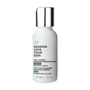 Seasons - 3 en 1 Shampoo Limpiador Equilibrante Facial Menta 