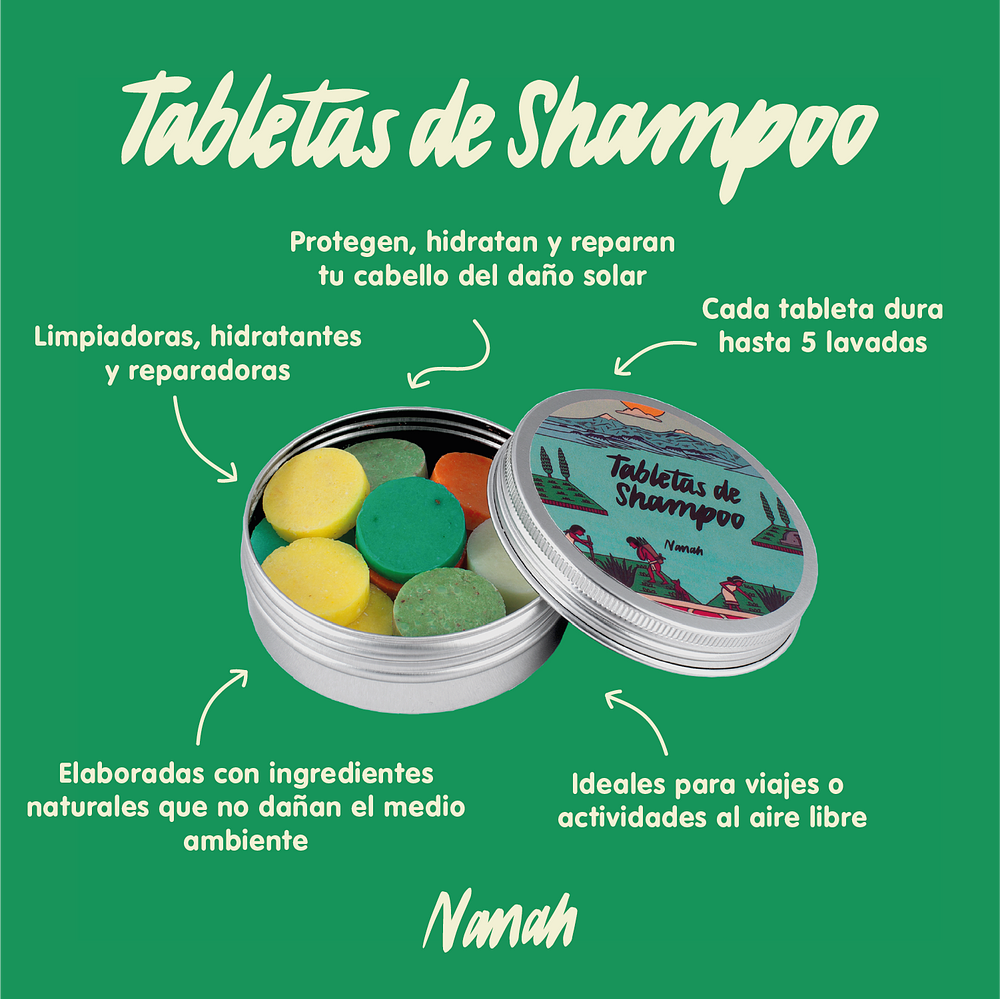 Nanah Mexico - Tabletas De Shampoo