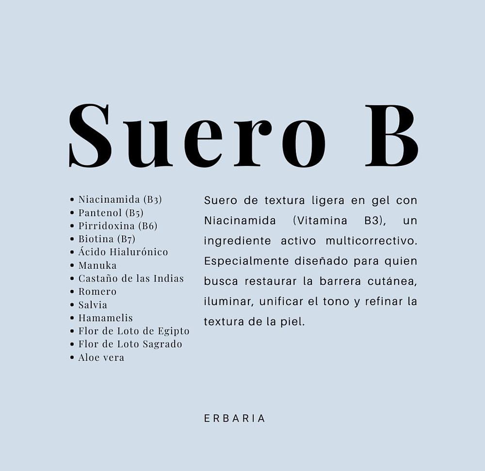 Erbaria - Suero B (Niacinamida)