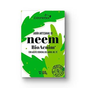 Extraherbos - Jabón Artesanal de Neem con Aceite de Árbol del Té 