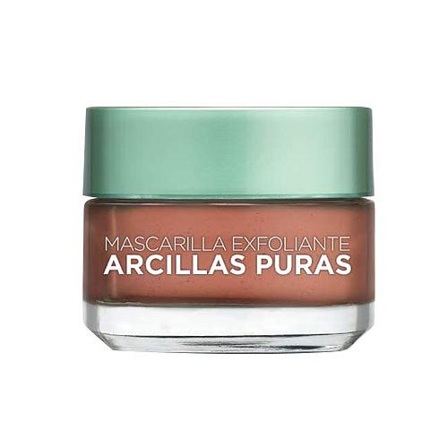L'Oréal Paris - Mascarilla Exfoliante, Arcillas Puras, 40 ml