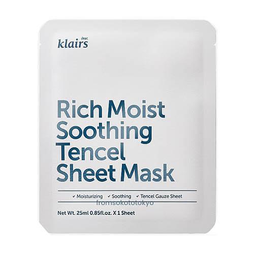 From Soko to Tokyo - Klairs Rich Moist Soothing Sheet Mask